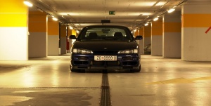 1998 Nissan S14 with 17x9 ROTA Torque Drift wheels