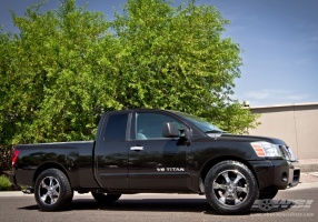 2011 Nissan Titan with Hostile Knuckles-6 wheels