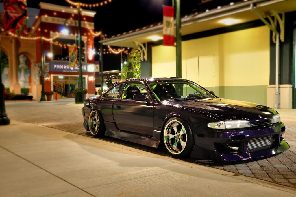 1995 Nissan S14 with 18x10 wheels