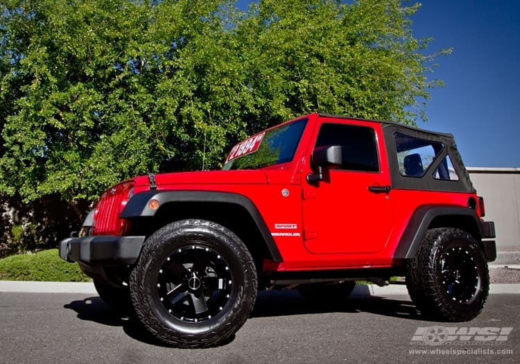 2011 Jeep Wrangler with Hostile Moab-5 wheels