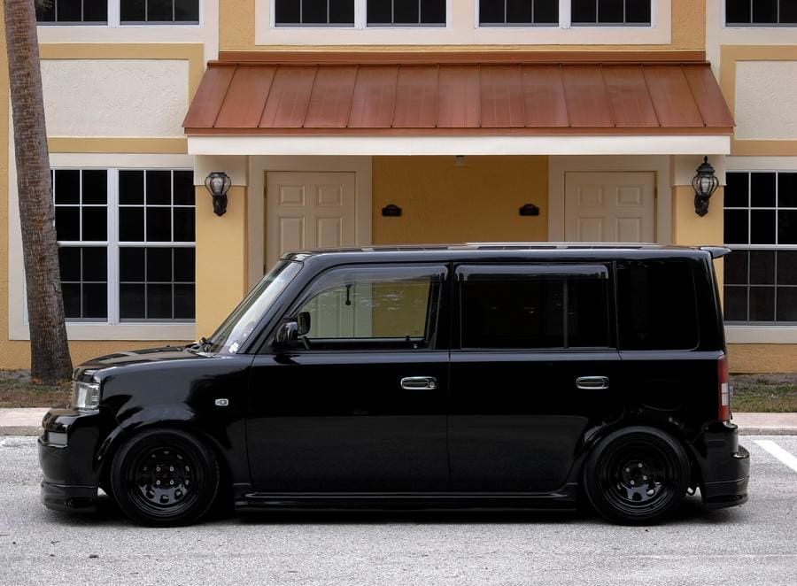 2005 Scion xB with 15x8 Diamond Racing Stock Car Series wheels