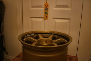 1990 Nissan S13 with 17x9.5 Yokohama Advan RG wheels