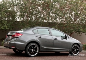 2013 Honda Civic with TSW Stowe wheels