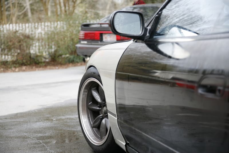 1992 Nissan S13 with 16x8 Rota RB-R wheels