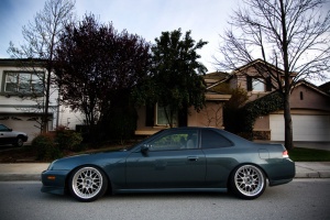 1998 Honda Prelude with 17x8 Work VS-Edition wheels
