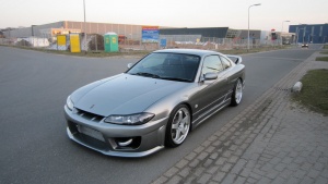 2000 Nissan S15 with 18x8.5 Rota GTR wheels