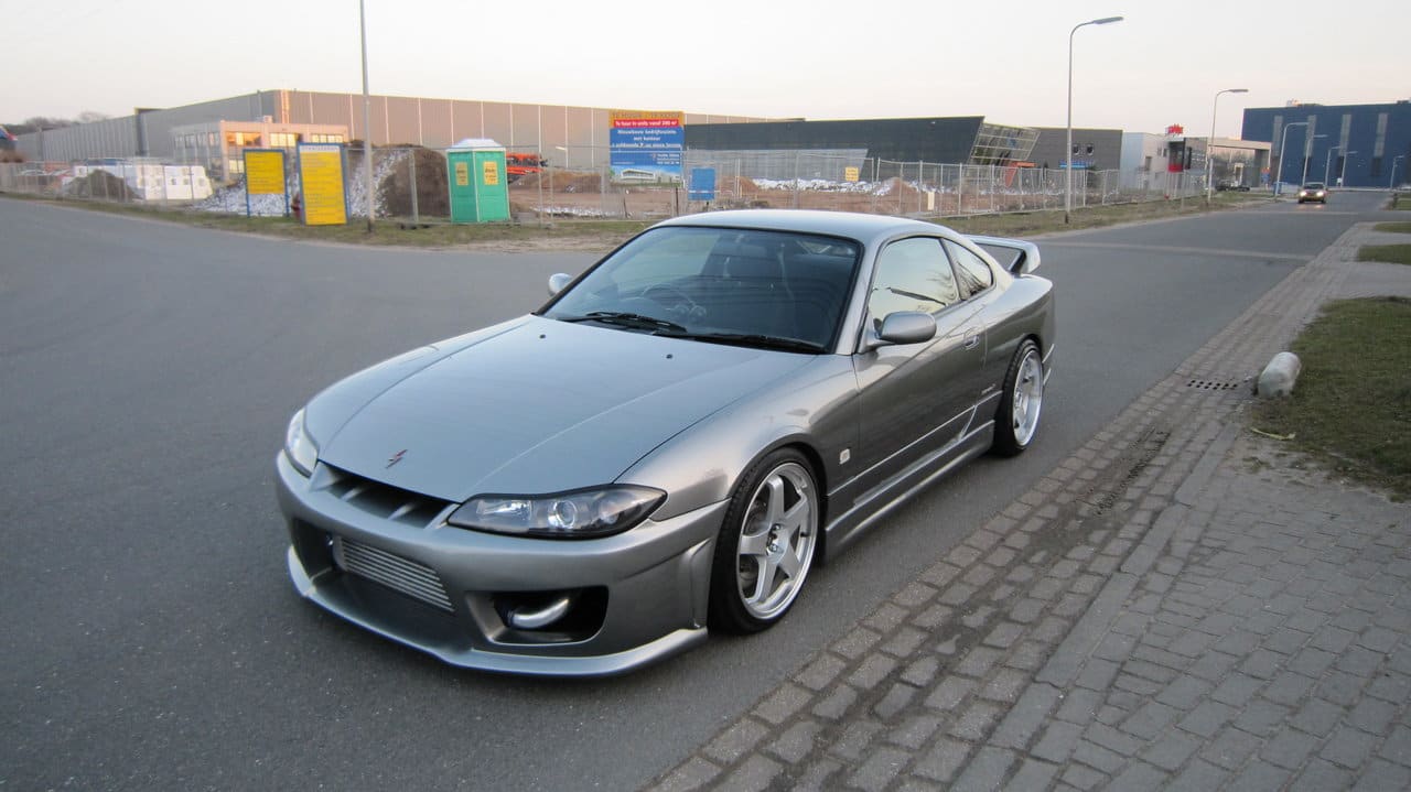 2000 Nissan S15 with 18x8.5 Rota GTR wheels