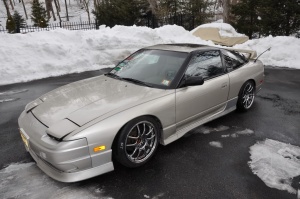 1992 Nissan S13 with 17x8 work emotion cr-kai wheels
