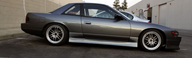 1991 Nissan S13 with 17x8 Enkei RPF1 wheels