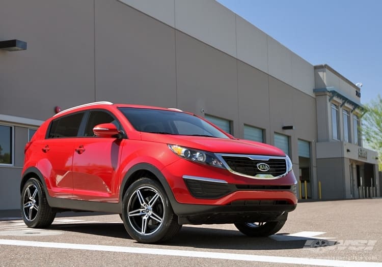 2012 Kia Sportage with Enkei Razr wheels