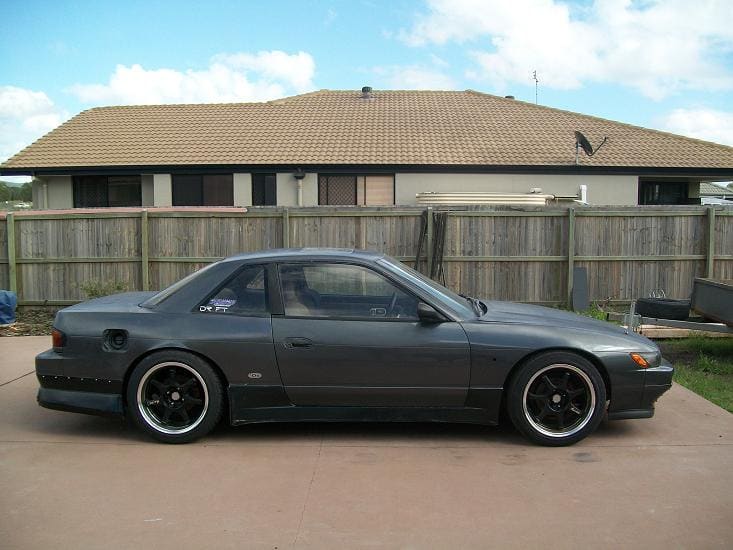 1992 Nissan S13 with 17x9 wheels