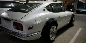 1973 Datsun 240Z with 15x8.5 centerline 1991 auto drag wheels
