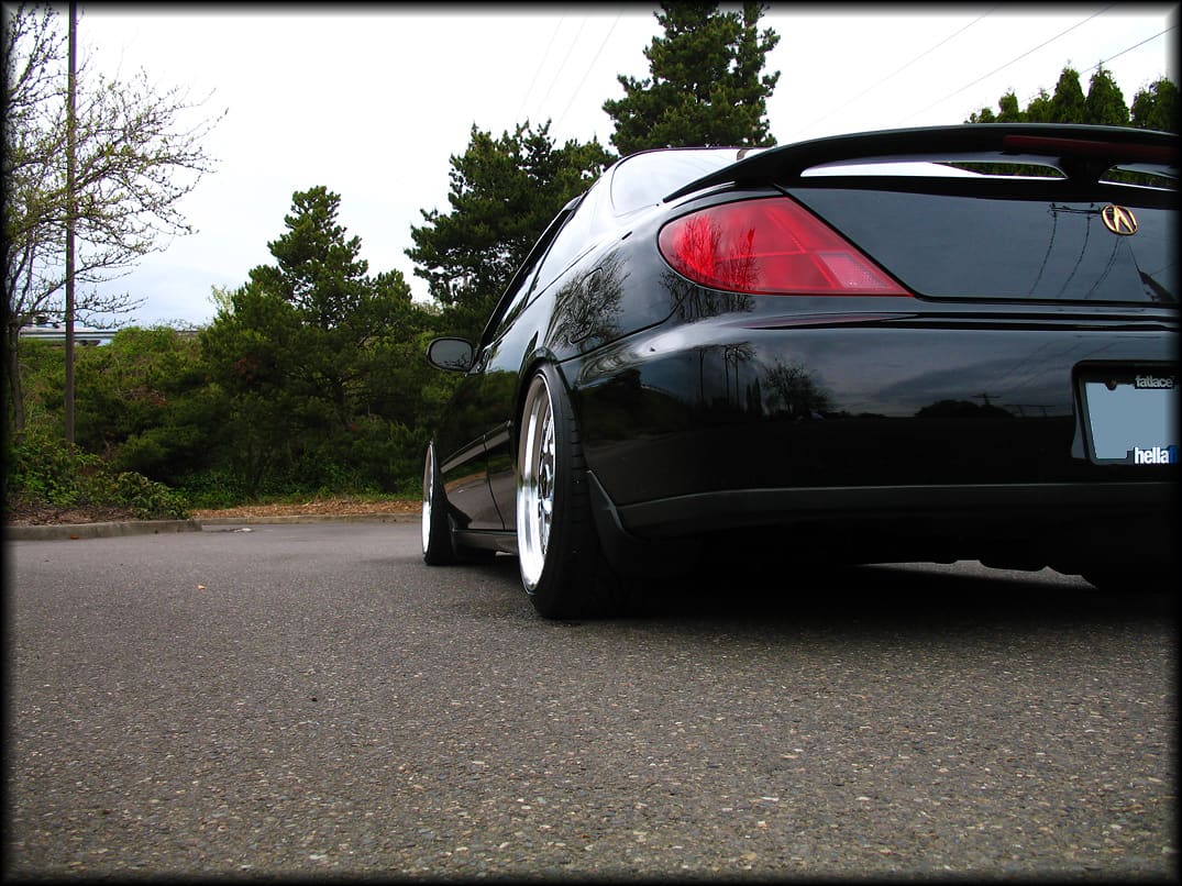 1997 Acura CL with 18x8 Tanesia Almic Wiser Mesh wheels