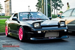 1993 Nissan S13 with 17x9 Work CR Kai wheels