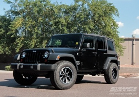 2011 Jeep Wrangler with MKW Off Road M85 wheels