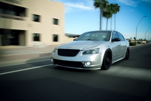 2004 Nissan Altima with 18x8.5 ADR M-Sport wheels