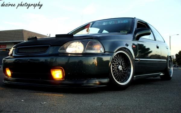 1998 Honda Civic with 15x8 ogs meshed wheels