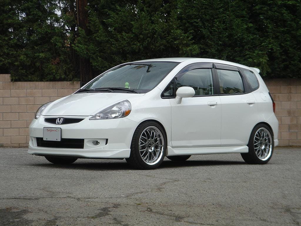 2007 Honda Fit with 17x8 WORK Termist TM-1 Reloaded wheels