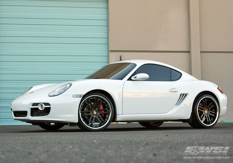 2009 Porsche Cayman with Vossen VVS-077 wheels