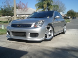 2003 Infiniti G35 with 19x8.5 Racing Hart GT5 Evo wheels