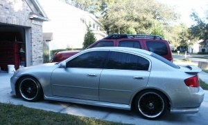 2003 Infiniti G35 with 19x8.5 ADR M Classics wheels