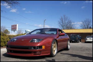 1992 Nissan 300ZX 2-seat with 18x9 SSR Koenig WRV wheels