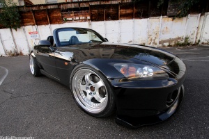 2006 Honda S2000 with 18x9.5 Work Meister S1 3pc wheels