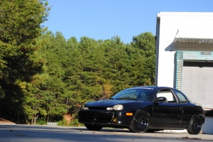 1996 Dodge Neon with 15x8 Diamond racing wheels stock car wheels